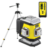Nivel System CL3G + statyw SJJ-M1 EX + odbiornik CLS-300 Digital - laser krzyżowy zielony 3 × 360° 3D Bluetooth
